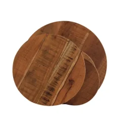 Kirkland's Home Accent & End Tables-Overlapping Acacia Wood Side Table