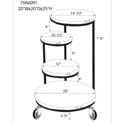 Kirkland's Home Accent & End Tables-Overlapping Acacia Wood Side Table