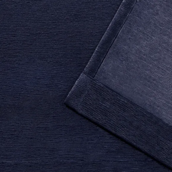 Kirkland's Home Curtains & Drapes-Oxford Navy Thermal Curtain Panel Set, 108 In.