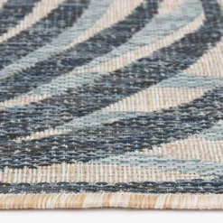 Kirkland's Home Outdoor Rugs-Palm Fronds Lava Indoor/Outdoor Area Rug, 5X7