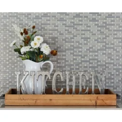 Kirkland's Home Decorative Trays-Parquet Fir Wood Decorative Tray