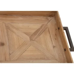 Kirkland's Home Decorative Trays-Parquet Fir Wood Decorative Tray