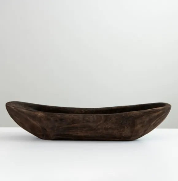 Kirkland's Home Decorative Bowls & Jars-Paulownia Wood Boat Bowl