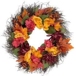 Kirkland's Home Wreaths-Peony And Mum Floral Wreath