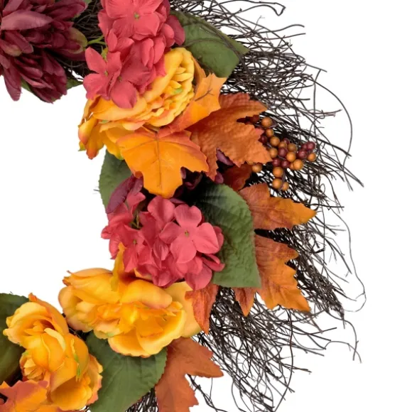 Kirkland's Home Wreaths-Peony And Mum Floral Wreath