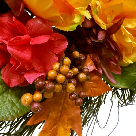 Kirkland's Home Wreaths-Peony And Mum Floral Wreath