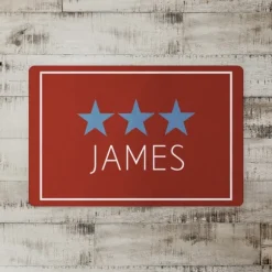 Kirkland's Home Kitchen & Floor Mats-Personalized Blue Stars Floor Mat