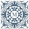Kirkland's Home Monogram Wall Decor-Personalized Blue Tile Monogram Wall Plaque