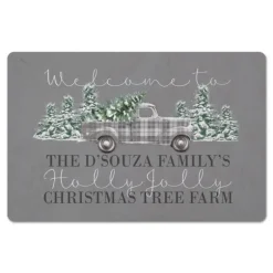 Kirkland's Home Kitchen & Floor Mats-Personalized Christmas Tree Farm Kitchen Mat