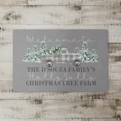 Kirkland's Home Kitchen & Floor Mats-Personalized Christmas Tree Farm Kitchen Mat