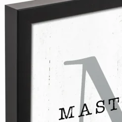 Kirkland's Home Monogram Wall Decor-Personalized Framed Monogram Canvas Wall Plaque