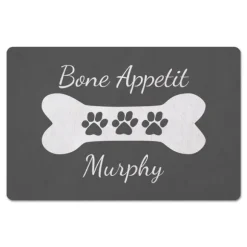 Kirkland's Home Kitchen & Floor Mats-Personalized Gray Bone Apetit Kitchen Mat