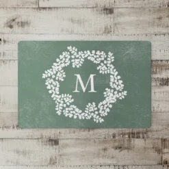Kirkland's Home Kitchen & Floor Mats-Personalized Sage Fern Monogram Kitchen Mat
