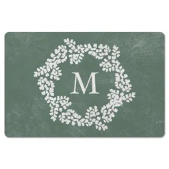 Kirkland's Home Kitchen & Floor Mats-Personalized Sage Fern Monogram Kitchen Mat