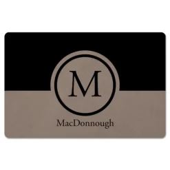 Kirkland's Home Kitchen & Floor Mats-Personalized Simple Circle Monogram Floor Mat