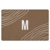 Kirkland's Home Kitchen & Floor Mats-Personalized Taupe Monogram Wavy Lines Floor Mat