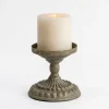 Kirkland's Home Candle Holders-Petina Metal Pillar Candle Holder, 6 In.