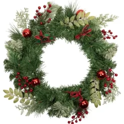 Kirkland's Home Wreaths-Pine And Berry Christmas Wreath, 24 In.