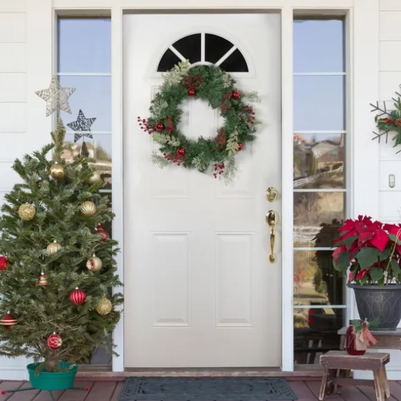 Kirkland's Home Wreaths-Pine And Berry Christmas Wreath, 24 In.