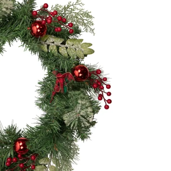 Kirkland's Home Wreaths-Pine And Berry Christmas Wreath, 24 In.