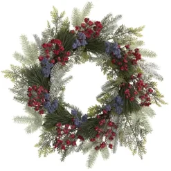Kirkland's Home Wreaths-Pine And Cedar Branches With Berries Wreath