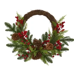 Kirkland's Home Wreaths-Pine And Cedar Christmas Wreath