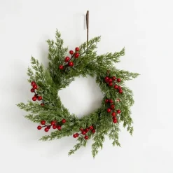Kirkland's Home Wreaths-Pine And Red Berry Mini Wreath
