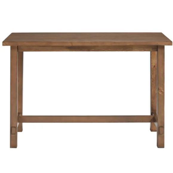 Kirkland's Home Office Furniture-Pine Distressed Wooden Desk