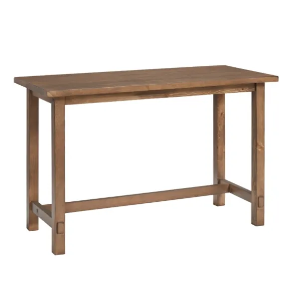 Kirkland's Home Office Furniture-Pine Distressed Wooden Desk