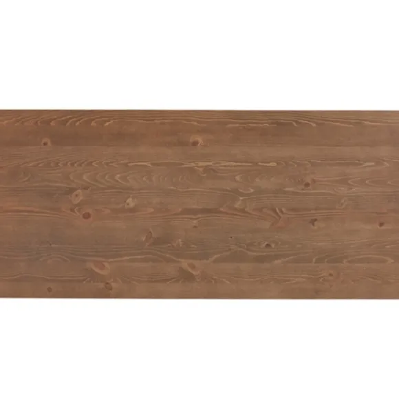 Kirkland's Home Office Furniture-Pine Distressed Wooden Desk