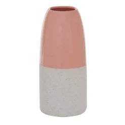 Kirkland's Home Vases-Pink And White Ceramic Vase, 11 In.