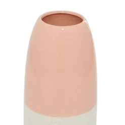 Kirkland's Home Vases-Pink And White Ceramic Vase, 11 In.
