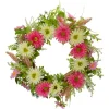 Kirkland's Home Wreaths-Pink And White Chrysanthemum And Berry Wreath