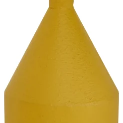 Kirkland's Home Vases-Pink And Yellow Metal Geometric Vases, Set Of 2