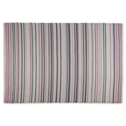 Kirkland's Home Outdoor Rugs-Pink Barcode Stripe Outdoor Area Rug, 4X6