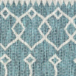 Kirkland's Home Outdoor Rugs-Placid Portico Sun Shower Outdoor Area Rug, 7X9