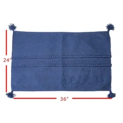 Kirkland's Home Outdoor Rugs-Polyester Cross Stripe Outdoor Area Rug