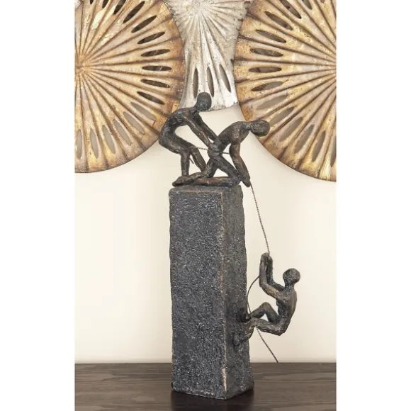 Kirkland's Home Statues & Figurines-Polystone Rock Climber Sculpture