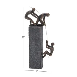 Kirkland's Home Statues & Figurines-Polystone Rock Climber Sculpture