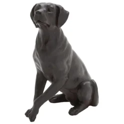 Kirkland's Home Statues & Figurines-Polystone Sitting Labrador Statue