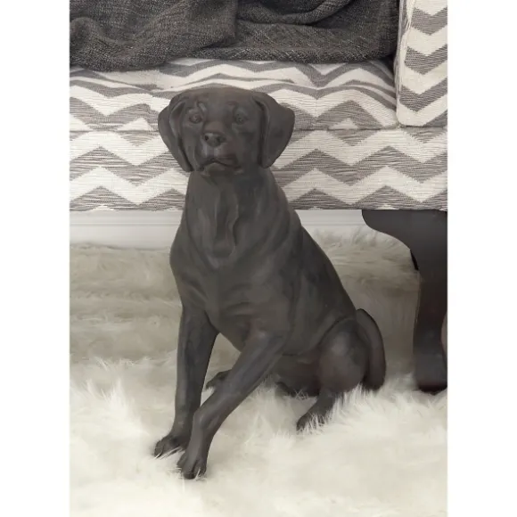 Kirkland's Home Statues & Figurines-Polystone Sitting Labrador Statue