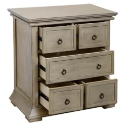 Kirkland's Home Nightstands-Prescott Pine Wood 5-Drawer Nights D