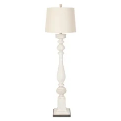 Kirkland's Home Floor Lamps-Prussia White Floor Lamp