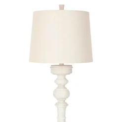 Kirkland's Home Floor Lamps-Prussia White Floor Lamp