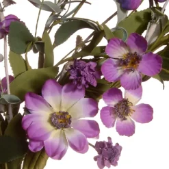 Kirkland's Home Wreaths-Purple Daisy And Lavender Wreath