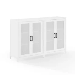 Kirkland's Home Tv Stands & Media Consoles-Rattan 4-Doors Wood Cabinet