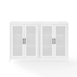 Kirkland's Home Tv Stands & Media Consoles-Rattan 4-Doors Wood Cabinet