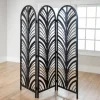 Kirkland's Home Decorative Accents-Rattan Open Arches Room Divider