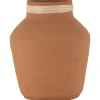Kirkland's Home Vases-Rattan Rim Hand-Thrown Terracotta Vase