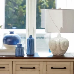 Kirkland's Home Vases-Reactive Ribbed Vase, 6 In.